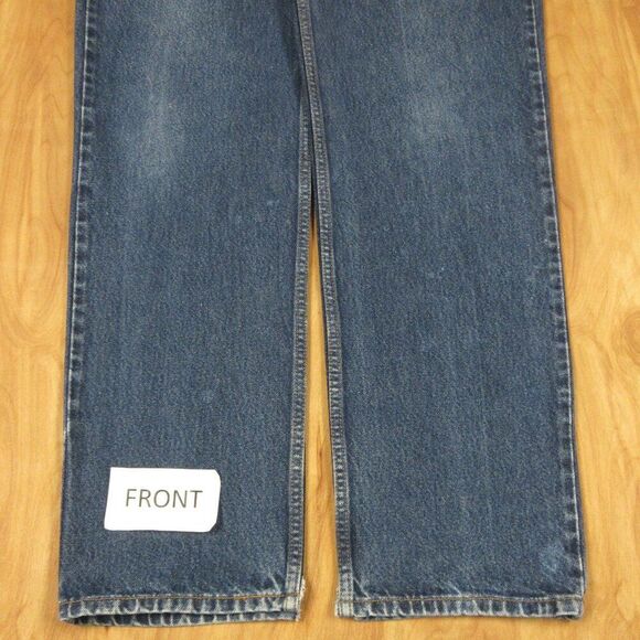 LEVI'S 550 Relaxed Fit Jeans Mens 36x36 Slightly Baggy Non-Stretch Blue Denim 2 - Picture 4 of 16